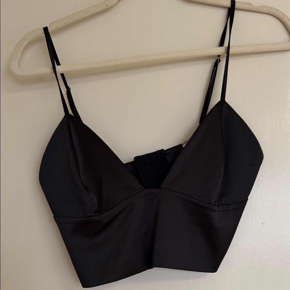 Satin bra top
